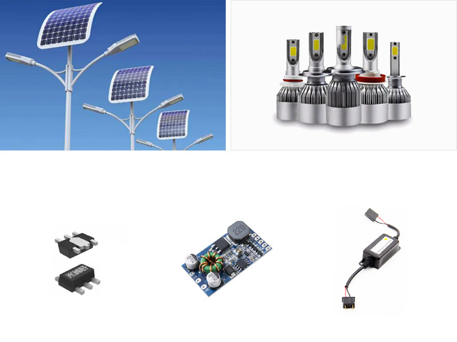 DC-DC step-up and step-down LED driving PT4115